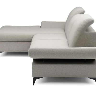 Rohová rozkládací sedací souprava BROCKVILE - béžovošedá, levý roh