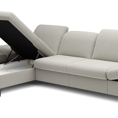 Rohová rozkládací sedací souprava BROCKVILE - béžovošedá, levý roh