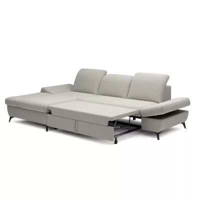 Rohová rozkládací sedací souprava BROCKVILE - béžovošedá, levý roh