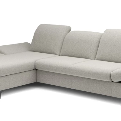 Rohová rozkládací sedací souprava BROCKVILE - béžovošedá, levý roh