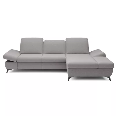 Rohová rozkládací sedací souprava BROCKVILE - šedobéžová, pravý roh