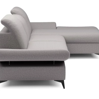 Rohová rozkládací sedací souprava BROCKVILE - šedobéžová, pravý roh