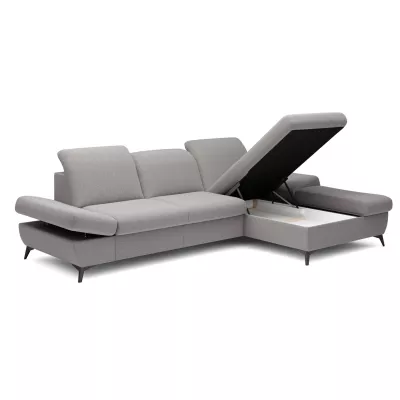 Rohová rozkládací sedací souprava BROCKVILE - šedobéžová, pravý roh