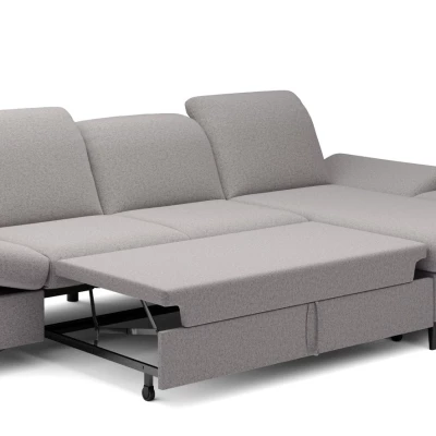 Rohová rozkládací sedací souprava BROCKVILE - šedobéžová, pravý roh