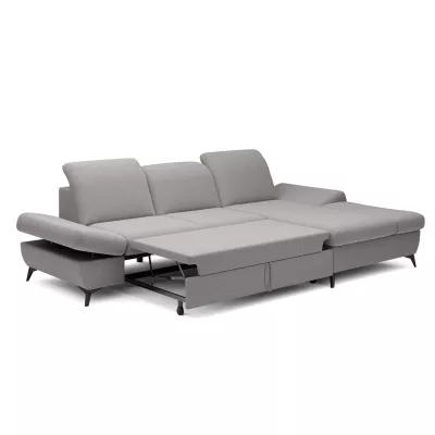 Rohová rozkládací sedací souprava BROCKVILE - šedobéžová, pravý roh