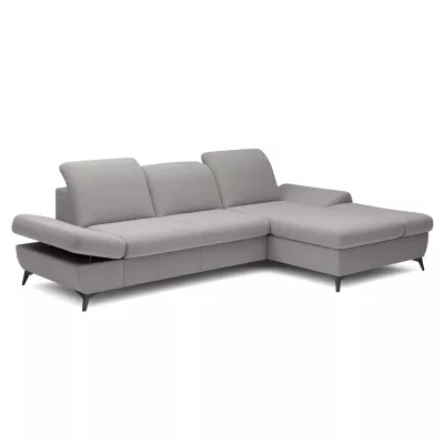 Rohová rozkládací sedací souprava BROCKVILE - šedobéžová, pravý roh