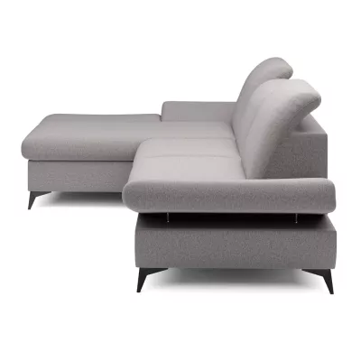 Rohová rozkládací sedací souprava BROCKVILE - šedobéžová, levý roh