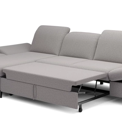 Rohová rozkládací sedací souprava BROCKVILE - šedobéžová, levý roh