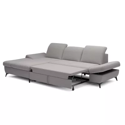 Rohová rozkládací sedací souprava BROCKVILE - šedobéžová, levý roh