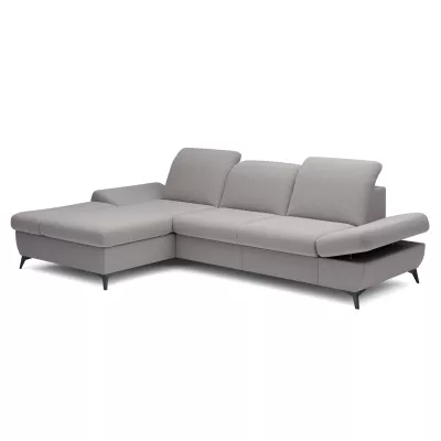 Rohová rozkládací sedací souprava BROCKVILE - šedobéžová, levý roh