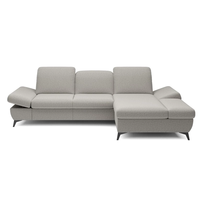 Rohová rozkládací sedací souprava BROCKVILE - béžová, pravý roh