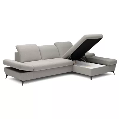 Rohová rozkládací sedací souprava BROCKVILE - béžová, pravý roh