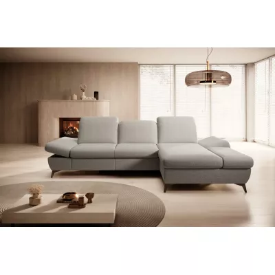 Rohová rozkládací sedací souprava BROCKVILE - béžová, pravý roh