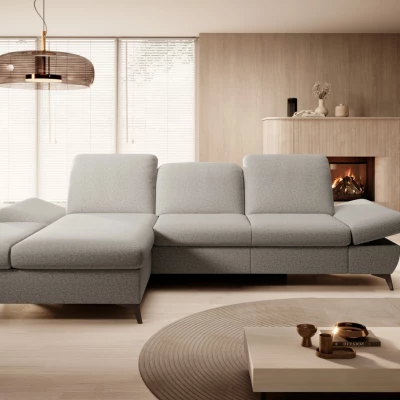 Rohová rozkládací sedací souprava BROCKVILE - béžová, levý roh