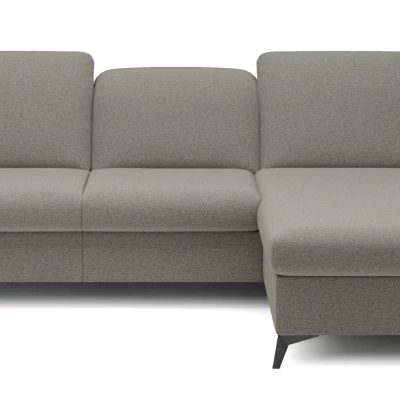 Rohová rozkládací sedací souprava BROCKVILE - ocelová šedá, pravý roh