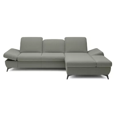 Rohová rozkládací sedací souprava BROCKVILE - ocelová šedá, pravý roh