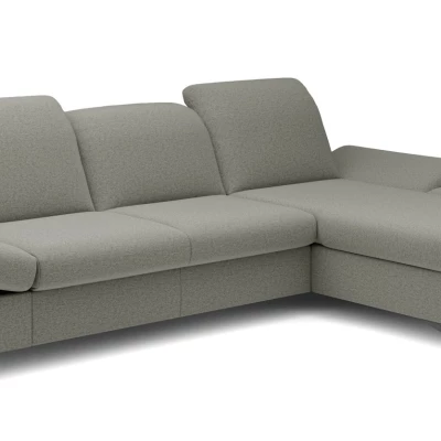 Rohová rozkládací sedací souprava BROCKVILE - ocelová šedá, pravý roh