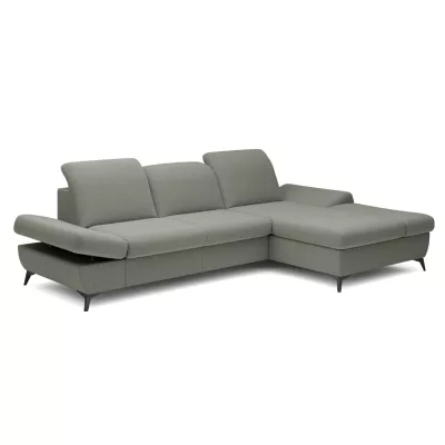 Rohová rozkládací sedací souprava BROCKVILE - ocelová šedá, pravý roh