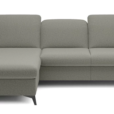 Rohová rozkládací sedací souprava BROCKVILE - ocelová šedá, levý roh