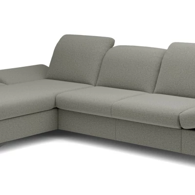 Rohová rozkládací sedací souprava BROCKVILE - ocelová šedá, levý roh