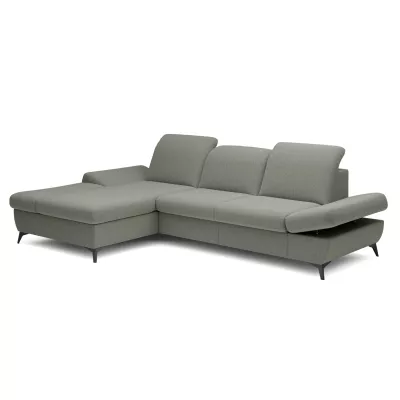 Rohová rozkládací sedací souprava BROCKVILE - ocelová šedá, levý roh