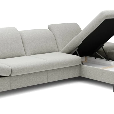 Rohová rozkládací sedací souprava BROCKVILE - světlá šedá, pravý roh