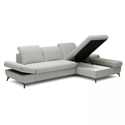 Rohová rozkládací sedací souprava BROCKVILE - světlá šedá, pravý roh