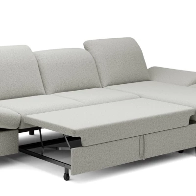 Rohová rozkládací sedací souprava BROCKVILE - světlá šedá, pravý roh