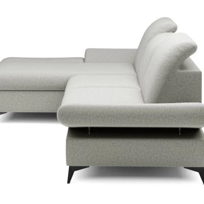 Rohová rozkládací sedací souprava BROCKVILE - světlá šedá, levý roh