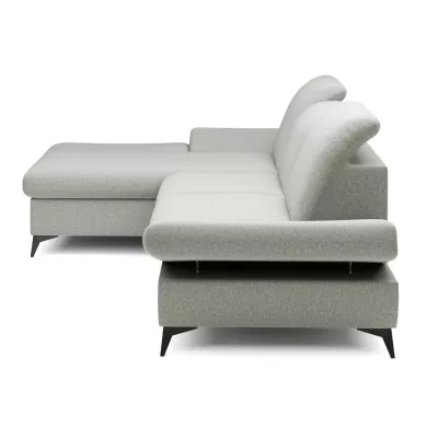 Rohová rozkládací sedací souprava BROCKVILE - světlá šedá, levý roh