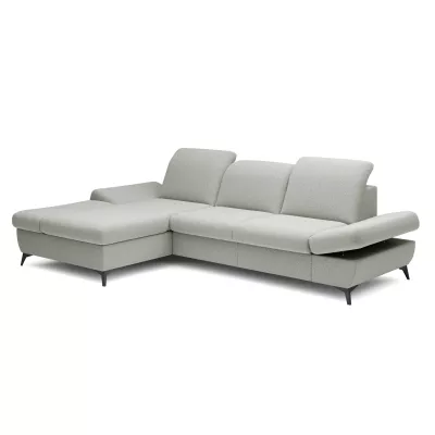 Rohová rozkládací sedací souprava BROCKVILE - světlá šedá, levý roh