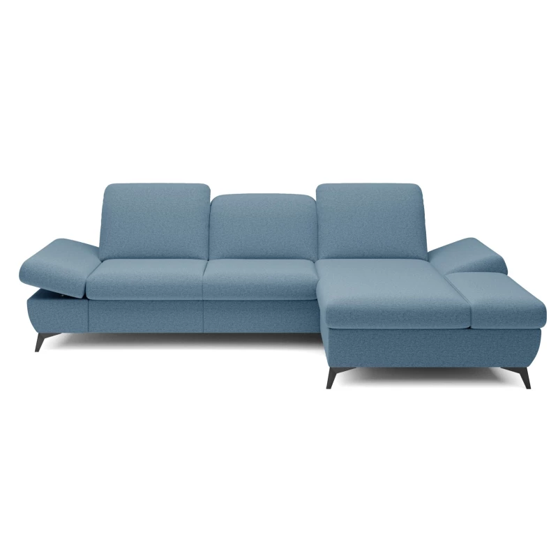 Rohová rozkládací sedací souprava BROCKVILE - modrá 1, pravý roh