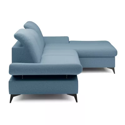 Rohová rozkládací sedací souprava BROCKVILE - modrá 1, pravý roh