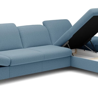 Rohová rozkládací sedací souprava BROCKVILE - modrá 1, pravý roh
