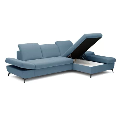 Rohová rozkládací sedací souprava BROCKVILE - modrá 1, pravý roh