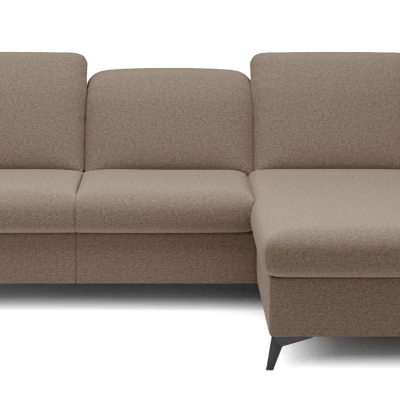 Rohová rozkládací sedací souprava BROCKVILE - hnědá, pravý roh