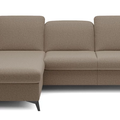 Rohová rozkládací sedací souprava BROCKVILE - hnědá, levý roh