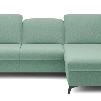 Rohová rozkládací sedací souprava BROCKVILE - světlá zelená, pravý roh