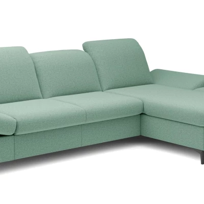 Rohová rozkládací sedací souprava BROCKVILE - světlá zelená, pravý roh