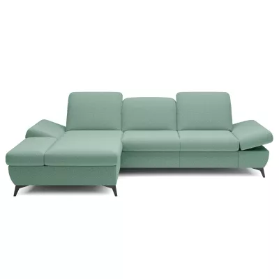 Rohová rozkládací sedací souprava BROCKVILE - světlá zelená, levý roh