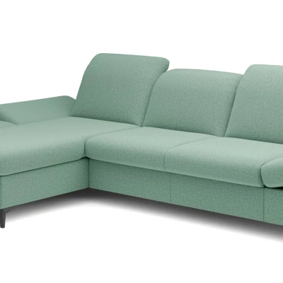 Rohová rozkládací sedací souprava BROCKVILE - světlá zelená, levý roh