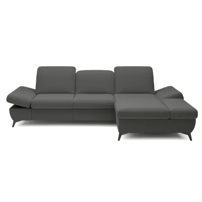 Rohová rozkládací sedací souprava BROCKVILE - šedozelená, pravý roh