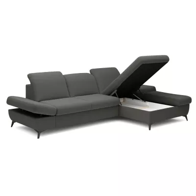 Rohová rozkládací sedací souprava BROCKVILE - šedozelená, pravý roh