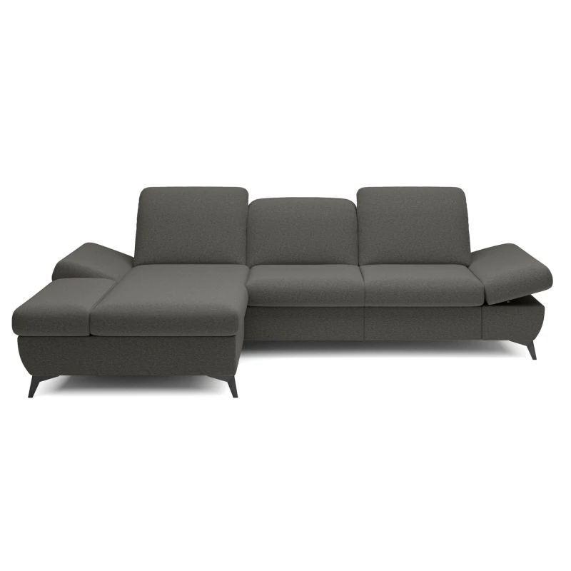 Rohová rozkládací sedací souprava BROCKVILE - šedozelená, levý roh