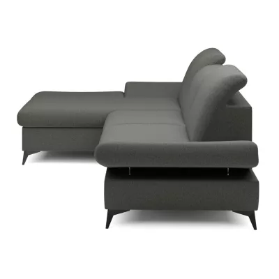 Rohová rozkládací sedací souprava BROCKVILE - šedozelená, levý roh