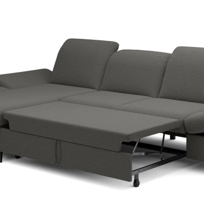 Rohová rozkládací sedací souprava BROCKVILE - šedozelená, levý roh