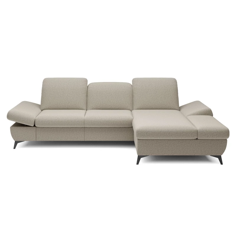 Rohová rozkládací sedací souprava BROCKVILE - latte, pravý roh