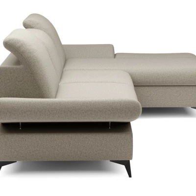 Rohová rozkládací sedací souprava BROCKVILE - latte, pravý roh