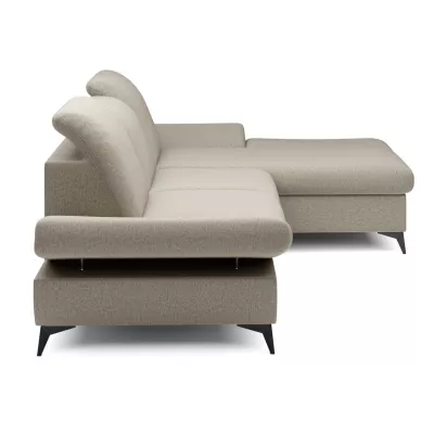 Rohová rozkládací sedací souprava BROCKVILE - latte, pravý roh