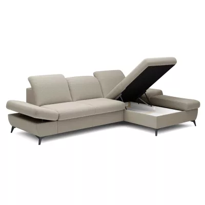 Rohová rozkládací sedací souprava BROCKVILE - latte, pravý roh